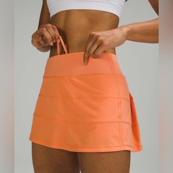 Lululemon Pace Rival Mid Rise Skirt Golden Apricot Size 6 - Picture 6 of 11